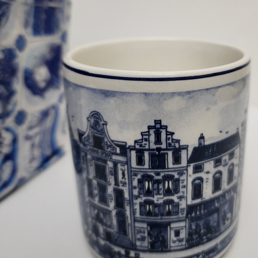 Delfts Blue Delfino Holland Amsterdam Handpainted Collectible Mug - Picture 9 of 11